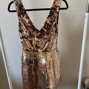 Monique Lhuillier A line Sequin dress